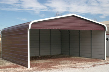 EZCarports delivers partially enclosed metal carports to Strasburg Virginia