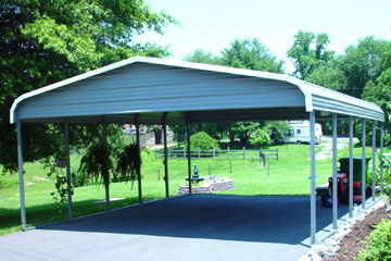 Sun Smiling on Metal Carports in Kinston NC